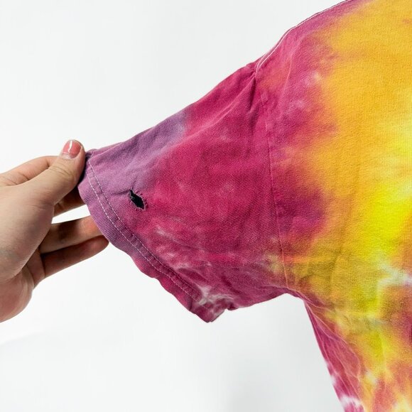 VINTAGE STYLE TIE DYE T SHIRT *FLAWS SHOWN SIZE SMALL / MEDIUM - Picture 5 of 7